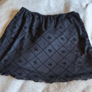 See You Monday Black Mini Skirt